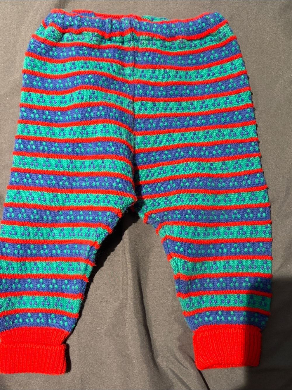 Vintage Hanna 100% Cotton Knit Pants Kids Size 70cm (6-12months)